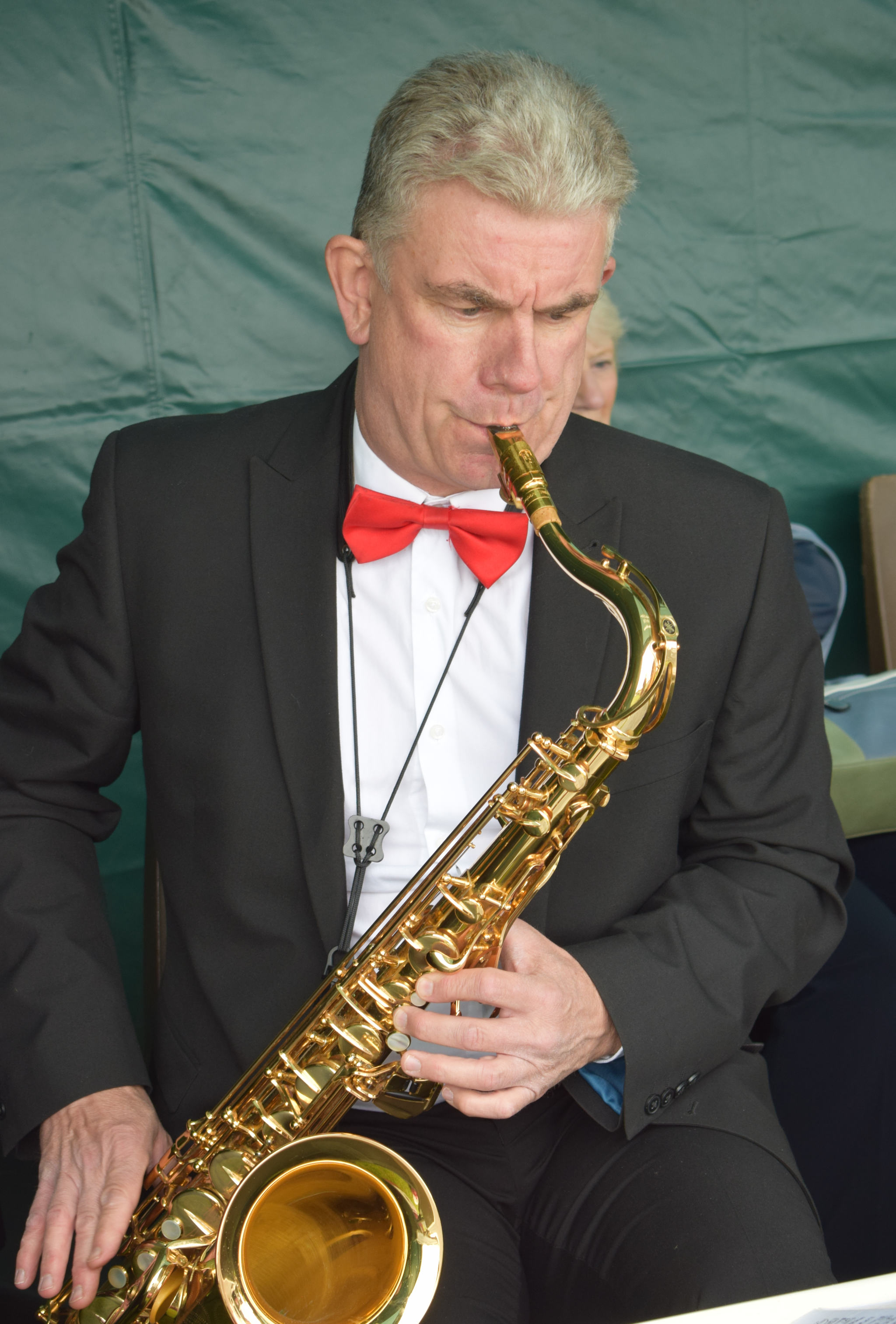 Clive on tenor sax